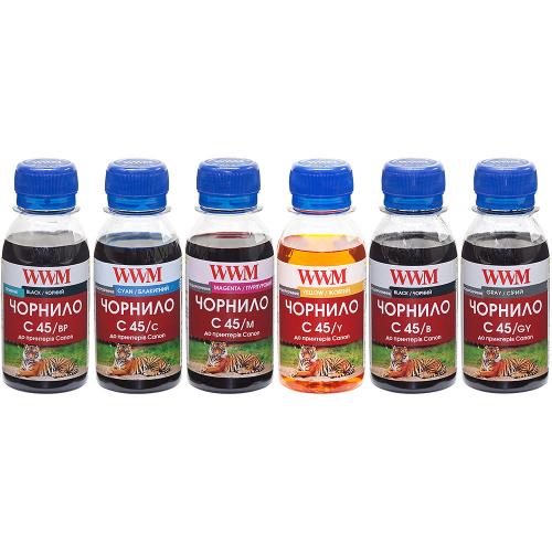 �������� ������ WWM Canon CL-441/446/94, CLI-451, 2xBlack, Gray, Cyan, Magenta, Yellow, 6x100 �� (C45SET-6) - �������� 1