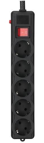 ������ ������� 3 �, Gembird, Black, 5 �������, 16�, �� 4.5 ���, ����������� �� �����������, ������� � �����������, ��������� ��� ��������� � ����� (SSPG5-G-10B-PRO) - �������� 1