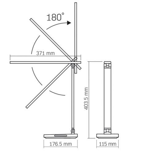 ����� ���������� LED Videx TF17B, Black, 18 ��, 500 ��, 1800K - 6500K, ������������ ������� (8 ��), ��������� ����������, USB, IP20 (VL-TF17B) - �������� 6