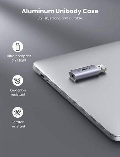 �������� ����� USB 2.0, 5.1, Ugreen, Grey (CM383/80864) - �������� 5