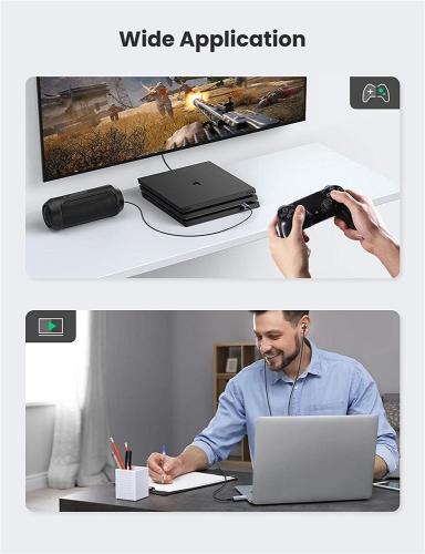 �������� ����� USB 2.0, 5.1, Ugreen, Grey (CM383/80864) - �������� 7