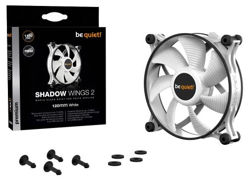 ���������� 120 ��, be quiet! Shadow Wings 2, White, 120�120�25 ��, �� 1100 ��/���, �� 15.9 ��, 4-pin (PWM), ��������� ���������� � �������� �������� (BL089) - �������� 5