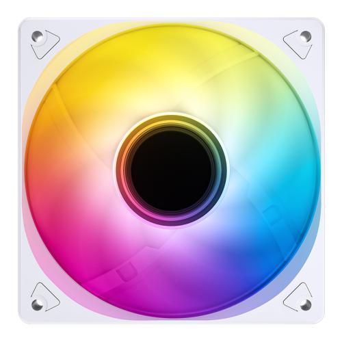 ���������� 120 ��, Jonsbo SL-120W, White, 120x120x25 ��, LED ���������, 600-1500 ��/���, 22-32 ��, 4-pin (PWM) / 3-pin (LED) - �������� 2