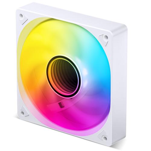 ���������� 120 ��, Jonsbo SL-120W, White, 120x120x25 ��, LED ���������, 600-1500 ��/���, 22-32 ��, 4-pin (PWM) / 3-pin (LED) - �������� 3