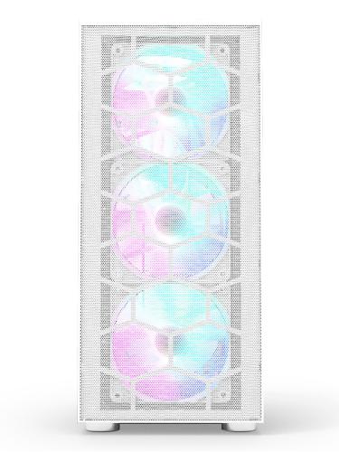 ������ Montech X3 MESH, White, Mid Tower, ��� ��, ��� ATX / Micro ATX / Mini ITX, 1xUSB 3.0 / 2xUSB 2.0, ����. CPU - 160 �� / GPU - 305 ��, 3x140 �� LED "Rainbow" / 3x120 �� LED "Rainbow", ������� ������ �� ����������� ������ - �������� 2