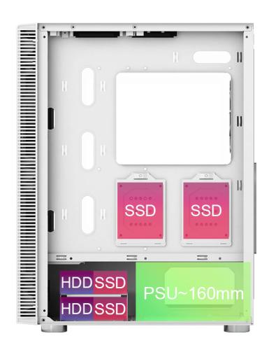 ������ Montech X3 MESH, White, Mid Tower, ��� ��, ��� ATX / Micro ATX / Mini ITX, 1xUSB 3.0 / 2xUSB 2.0, ����. CPU - 160 �� / GPU - 305 ��, 3x140 �� LED "Rainbow" / 3x120 �� LED "Rainbow", ������� ������ �� ����������� ������ - �������� 7