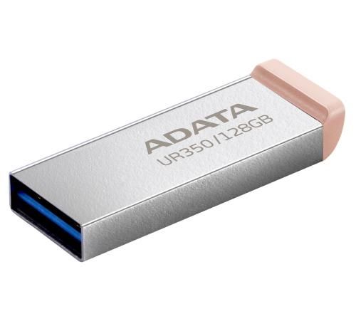 ���� ����������� USB 128Gb ADATA UR350, Silver/Brown, USB 3.2 Gen 1, �� 100 ��/� (UR350-128G-RSR/BG) - �������� 1