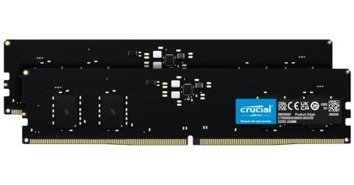 ������ 8Gb x 2 (16Gb Kit) DDR5, 5600 MHz, Crucial, CL46, 1.1V (CT2K8G56C46U5) - �������� 1