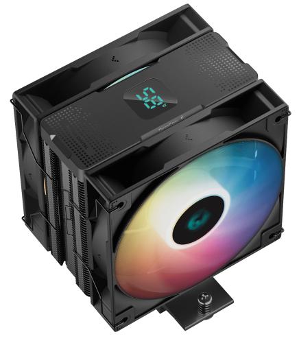 ����� ��� ��������� Deepcool AG400 DIGITAL PLUS, Black, �������/���, 2x120 �� ARGB, ��� Intel 1700/1200/115x, AMD AMx/FMx, �������� �����, ������ 153 �� (R-AG400-BKADMP-G-1) - �������� 3