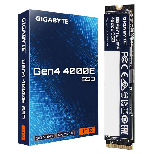 ������������ ����������� SSD 1Tb, Gigabyte Gen4 4000E, PCI-E 4.0 x4, M.2 2280, 3D TLC, 4000/3900 ��/� (G440E1TB) - �������� 3