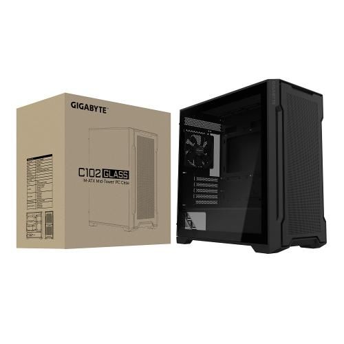 ������ Gigabyte C102 GLASS, Black, Mid Tower, ��� ��, ��� Micro ATX / Mini ITX, 2xUSB 3.0, ����. CPU - 165 �� / VGA - 410 ��, 2x120 ��, ������� ������ �� ����������� ������ (GB-C102G) - �������� 6