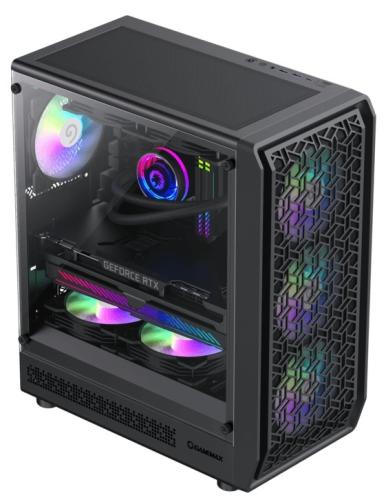 ������ GameMax Forge MB, Black, ��� ��, Midi Tower, Micro ATX / Mini ITX, Type-C / USB 3.0 / USB 2.0, ����. CPU - 155 �� / VGA - 330 ��, 4x120 �� ARGB, ������� ������ �� ����������� ������ - �������� 3