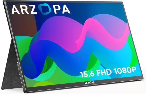 ������� 15.6" Arzopa A1 Gamut, Black, WLED, IPS, 1920x1080, 16:9, 5 ��, 60 ��, 250 ��/�, 1200:1, 178�/178�, Type-C/ mini-HDMI, 1 x 3.5 mm Headphone Jack - �������� 1