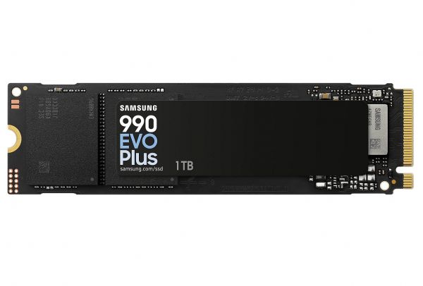 ������������ ����������� SSD 1Tb, Samsung 990 Evo Plus, PCI-E 5.0 x2, M.2 2280, 3D TLC, 7150/6300 ��/� (MZ-V9S1T0BW) - �������� 1