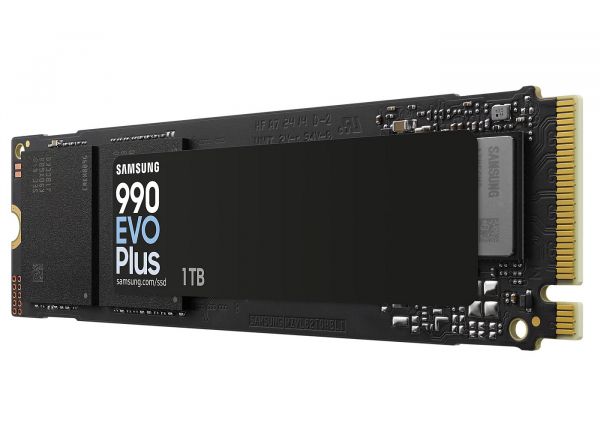 ������������ ����������� SSD 1Tb, Samsung 990 Evo Plus, PCI-E 5.0 x2, M.2 2280, 3D TLC, 7150/6300 ��/� (MZ-V9S1T0BW) - �������� 2