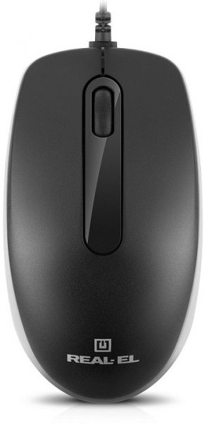 ���� REAL-EL RM-217, Black-Grey, USB, ����������, 1000 dpi, 3 ������, 1,5 � - �������� 1