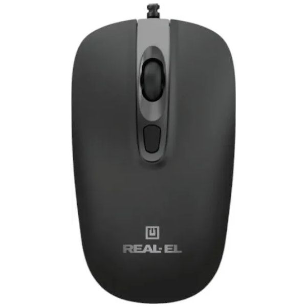 ���� REAL-EL RM-222, Black, USB, ����������, 1600 dpi, 3 ������, 1.5 � - �������� 1