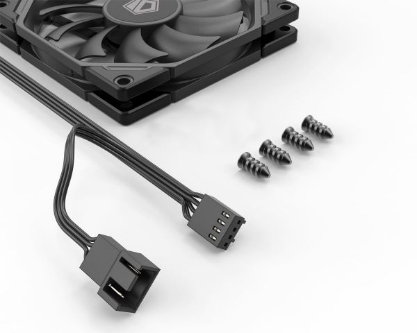 ���������� 92 ��, ID-Cooling TF-9215-K, Black, 92x92x15 ��, �� 2800 ��/���, �� 35.2 ��, 4-pin PWM, �������������� ��������� - �������� 5