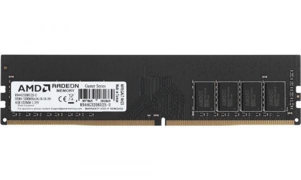  4Gb DDR4, 3200 MHz, AMD R9, CL22, 1.2V (R944G3206U2S-U) -  1