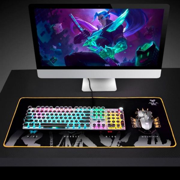 ������ ��� ���� ������ Aula MP-WFFM Mouse Pad, Black, 700 x 300 x 2 ��, ������, �����, �������� �� ���� - �������� 4