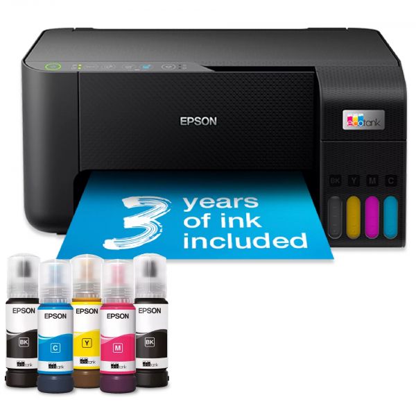 ��� ����������� ���������� A4 Epson L3270, Black, WiFi, 5760�1440 dpi, �� 33/15 ����/��, USB, ��������� ����, ������� Epson 103 (C11CJ67434) - �������� 1