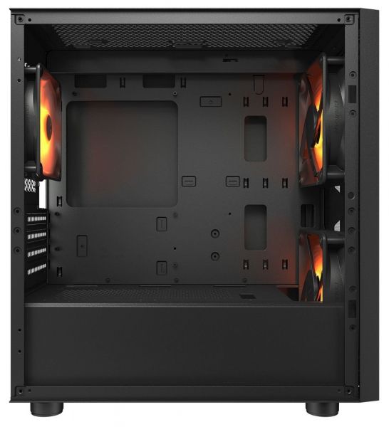 ������ Cougar Uniface Mini RGB, Black, ��� ��, Mini Tower, ��� Micro ATX / Mini ITX, 2xUSB 3.0 / 1xUSB 2.0, ����. CPU - 160 �� / VGA - 340 ��, 2x140 �� ARGB + 1x120 �� ARGB, ������� ������ �� ����������� ������, ���������� ARGB Hub - �������� 4