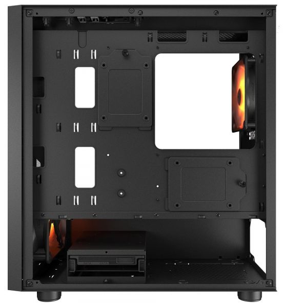 ������ Cougar Uniface Mini RGB, Black, ��� ��, Mini Tower, ��� Micro ATX / Mini ITX, 2xUSB 3.0 / 1xUSB 2.0, ����. CPU - 160 �� / VGA - 340 ��, 2x140 �� ARGB + 1x120 �� ARGB, ������� ������ �� ����������� ������, ���������� ARGB Hub - �������� 5
