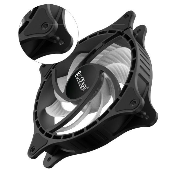 ���������� 120 ��, PcCooler FX-120 ARGB, Black, 3 ��, 120�120�25 ��, 1000-2000 ��/���, 18-33.2 ��, 4-pin (PWM) / 3-pin (ARGB), ����������������� ��������� - �������� 4