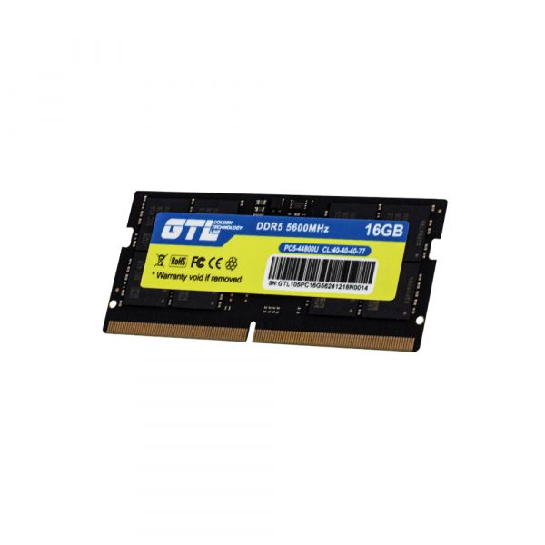  SO-DIMM, DDR5, 16Gb, 5600 MHz, GTL, 1.1V, CL46 (GTLSD16D556BK) -  2