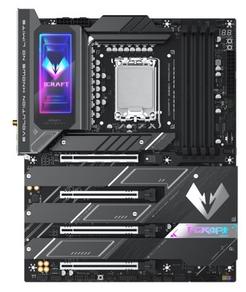 ����������� ����� LGA1851, Maxsun iCraft Z890 PACIFIC, Z890, 4xDDR5, Int.Video(CPU), 4xSATA3, 1xPCI-E 16x 5.0, 1x PCI-E 8x 5.0, 2xPCI-E 4x 4.0, 4xM.2, RTL8126, 9xUSB3.2, 2*Type-C, DP/HDMI, WIFI7+BT5.4, 16 Phase, Debug, ARGB, ATX - �������� 2
