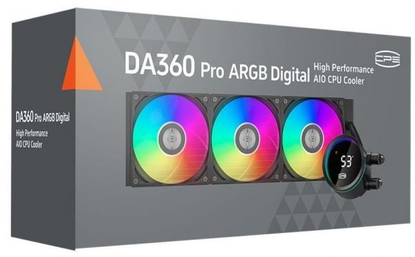 ������� �������� ����������� PcCooler DA360 Pro ARGB Digital, Black - �������� 4
