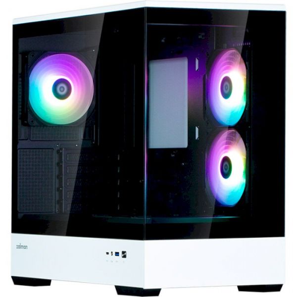 ������ Zalman P30 BW, Black/White, Mini Tower, ��� ��, ��� Micro ATX / Mini ITX, 1xType-C / 1xUSB 3.0, ����. CPU - 173 �� / VGA - 420 ��, 3x120 �� ARGB, ������� � �������� ������ �� ����������� ������ - �������� 1