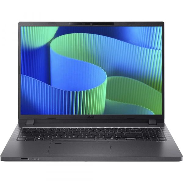 ������� 16" Acer TravelMate P2 TMP216-51-G2-TCO-33PW, Shale Black 16" (1920x1200, IPS, 60Hz), Intel Core 3-100U (6x1.2-4.7GHz), 8Gb DDR5, 512Gb NVMe, Intel UHD, LAN, WiFi 6E, Bluetooth 5.3, Web, 1xType-C/2xUSB 3.0, HDMI, 53 Wh, DOS (NX.BB7EU.007) - �������� 1