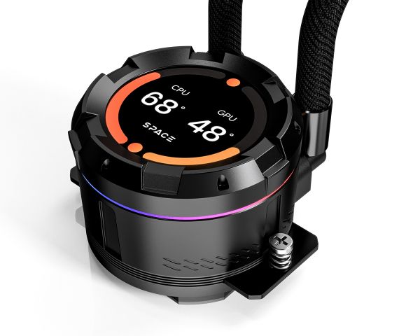 ������� ����������� ���������� ID-Cooling Space LCD SL360 XE, 3�120�� ARGB fans, 4pin PWM, Intel LGA2066/2011/1851/1700/1200/115x   AMD AM5/AM4, �� 350�� TDP, LCD-������� 2,1" - �������� 4