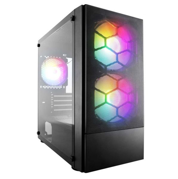 ������ 1stPlayer X4-M-BK-2F1P-1F1, Black, ��� ��, Mini Tower, Micro ATX / Mini ITX, 1xUSB 3.0 / 2xUSB 2.0, ����. CPU - 160 �� / VGA - 330 ��, 3x120 �� RGB, ������� ������ �� ����������� ������ - �������� 1