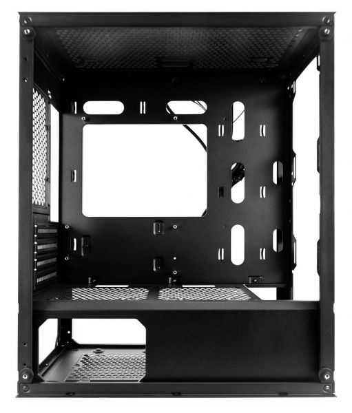 ������ 1stPlayer X4-M-BK-2F1P-1F1, Black, ��� ��, Mini Tower, Micro ATX / Mini ITX, 1xUSB 3.0 / 2xUSB 2.0, ����. CPU - 160 �� / VGA - 330 ��, 3x120 �� RGB, ������� ������ �� ����������� ������ - �������� 5