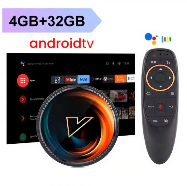 - Vontar W2 Amlogic S905W2, 4Gb/32Gb, Wi-Fi 2.4G +5G +100 Mb, USB2.0x2, Mali-G31, HDMI, G10s , BT, Android TV 11, 4K 60 fps -  2
