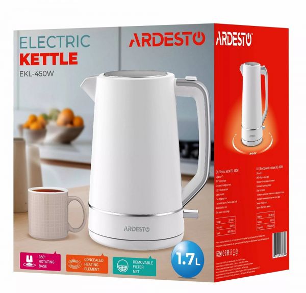������������� Ardesto EKL-450W, White, 2200W, 1.7 �, ��������, ����������� ������, ��������� ������ ����, �������������� ���������� ��� ���������� ���� - �������� 6