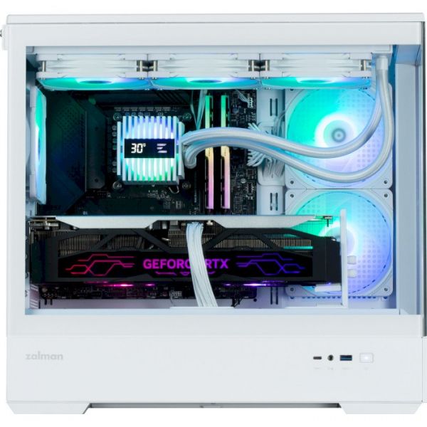 ������ Zalman P30 V2, White, Mini Tower, ��� ��, ��� Micro ATX / Mini ITX, 1xType-C / 1xUSB 3.0, ����. CPU - 173 �� / VGA - 420 ��, 3x120 �� ARGB, ������� � �������� ������ �� ����������� ������ - �������� 5