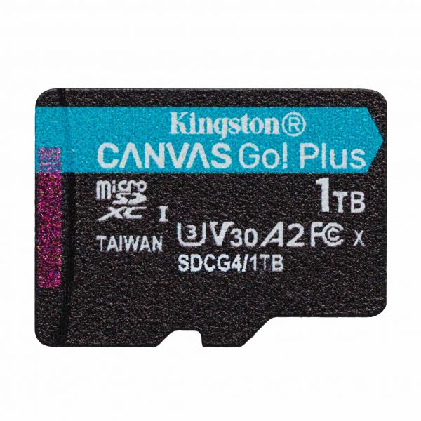 ����� ���'�� ����� ���'�� microSDXC, 1Tb, Kingston Canvas Go! Plus, Class 10 UHS-I U3 V30 A2, ��� ��������, �� 200/160 ��/� (SDCG4/1TBSP) - �������� 1