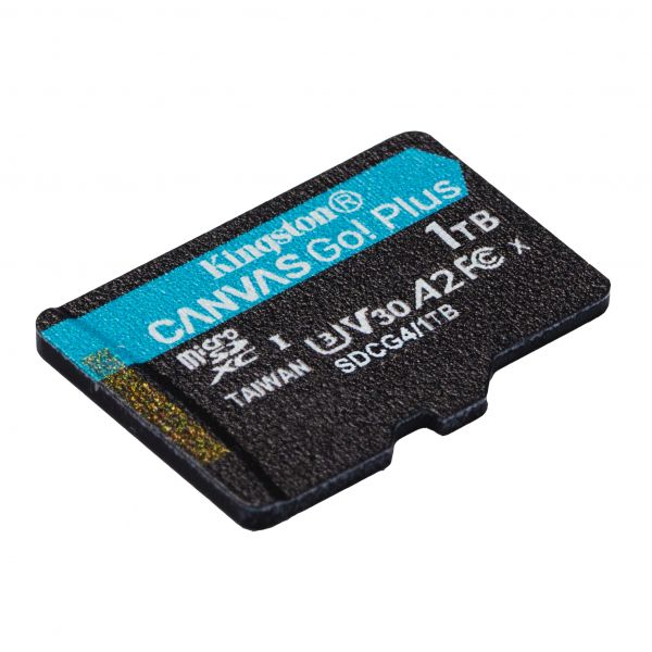 ����� ���'�� ����� ���'�� microSDXC, 1Tb, Kingston Canvas Go! Plus, Class 10 UHS-I U3 V30 A2, ��� ��������, �� 200/160 ��/� (SDCG4/1TBSP) - �������� 2
