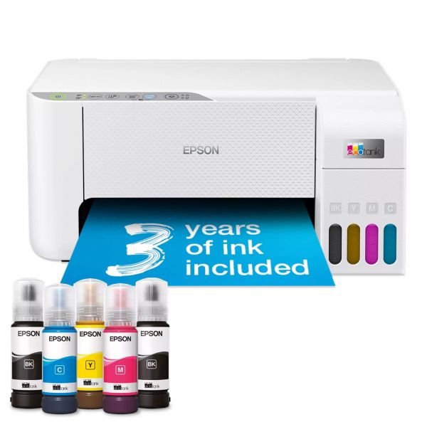 ��� ����������� ���������� A4 Epson L3276, White, WiFi, 5760�1440 dpi, �� 33/15 ����/��, USB, ��������� ����, ������� Epson 103 (C11CJ67436) - �������� 1