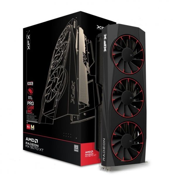 ³�������� Radeon RX 9070 XT, XFX, Quicksilver Magnetic Air Edition, 16Gb GDDR6, 256-bit, HDMI/3xDP, 2970/20000 MHz, 2x8-pin (RX-97TMAQKB9) - �������� 1