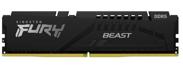 ������ 8Gb DDR5, 6000 MHz, Kingston Fury Beast, Black, 30-36-36, 1.4V, � ����������, EXPO (KF560C30BBE-8) - �������� 1