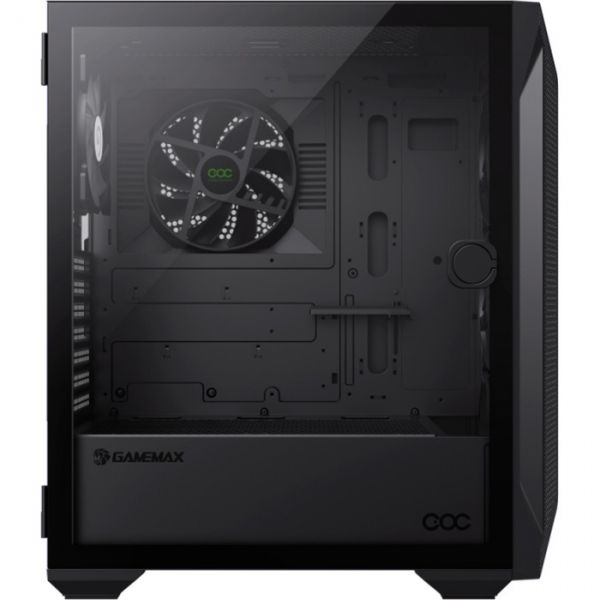 ������ GameMax Brufen COC, Black, Midi Tower, ��� ��, ��� E-ATX / ATX / Micro ATX / Mini ITX, 1xUSB-�, 2xUSB 3.0, 4x120 �� ARGB Fan, 1xCOC Turbo Fan, ������� ������ �� ����������� ������ - �������� 4