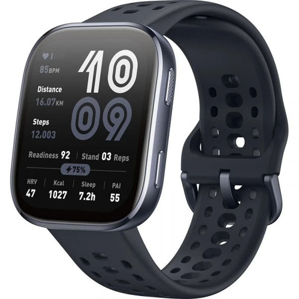 �����-���� Xiaomi Amazfit Bip 6, Black, 1.97" (390x450, TFT, ���������), Bluetooth, GPS, 340 mAh, 5 ATM, Android / iOS - �������� 1