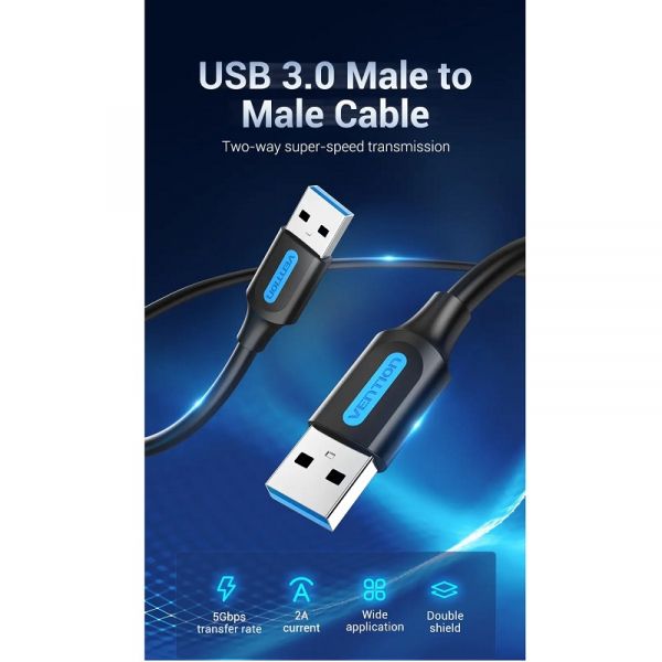 ������ USB 3.0 AM - USB AM, 0.5 �, Black, Vention (CONBD) - �������� 4