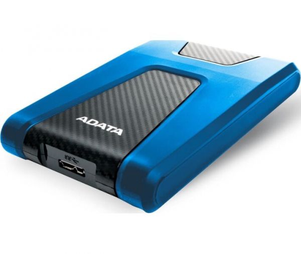 ������� ������� ���� 2Tb ADATA HD650, Blue/Black, 2.5", USB 3.2 (Gen 1) (AHD650-2TU31-CBL) - �������� 1