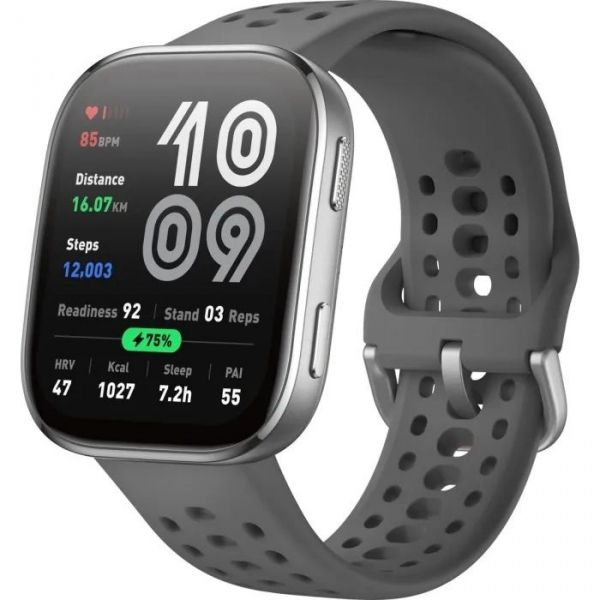 �����-���� Xiaomi Amazfit Bip 6, Charcoal, 1.97" (390x450, AMOLED, ���������), Bluetooth, GPS, 340 mAh, 5 ATM, Android / iOS - �������� 1