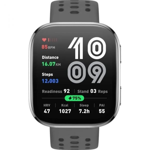 �����-���� Xiaomi Amazfit Bip 6, Charcoal, 1.97" (390x450, AMOLED, ���������), Bluetooth, GPS, 340 mAh, 5 ATM, Android / iOS - �������� 2